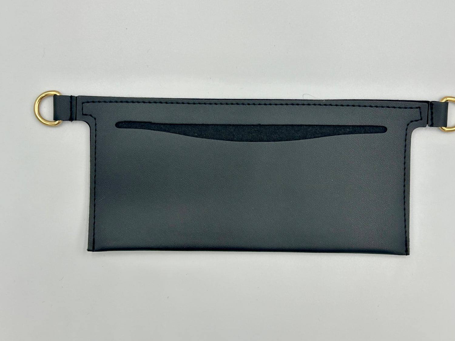 Soft wallet on a chain insert- black