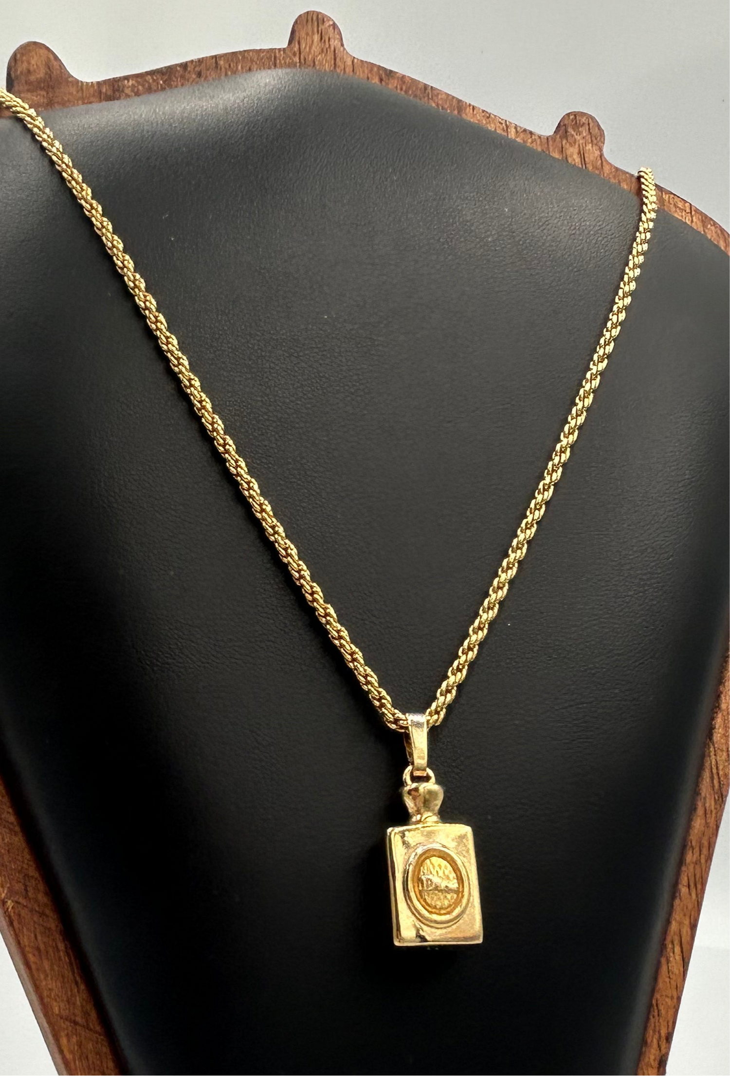 Christian Dior Perfume Bottle Necklace