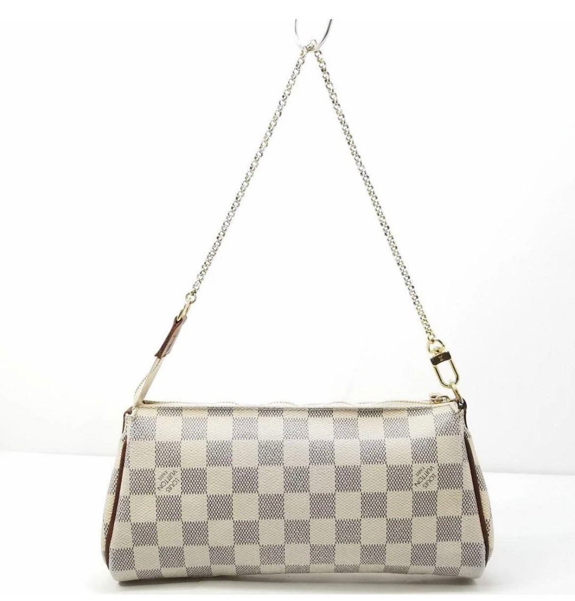 Louis Vuitton Eva Clutch in Damier Azur canvas