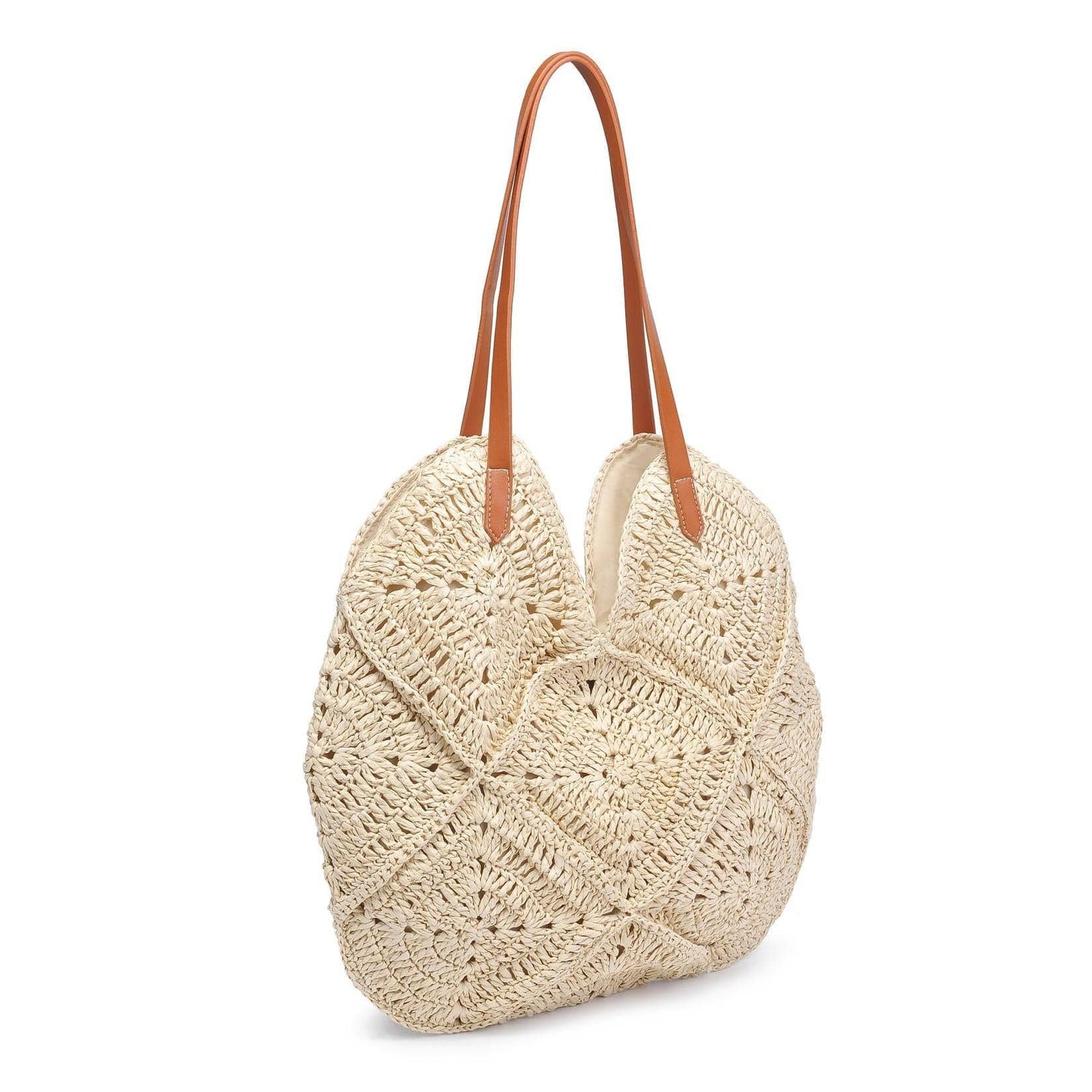 Clara Crochet Straw Tote Bag