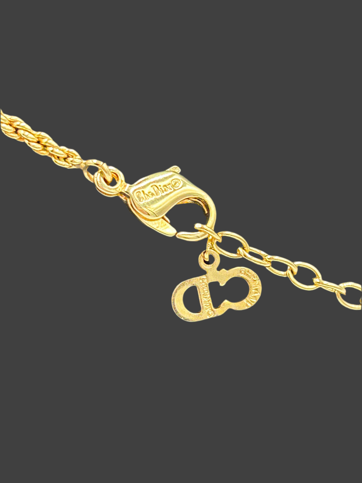 Christian Dior Perfume Bottle Necklace