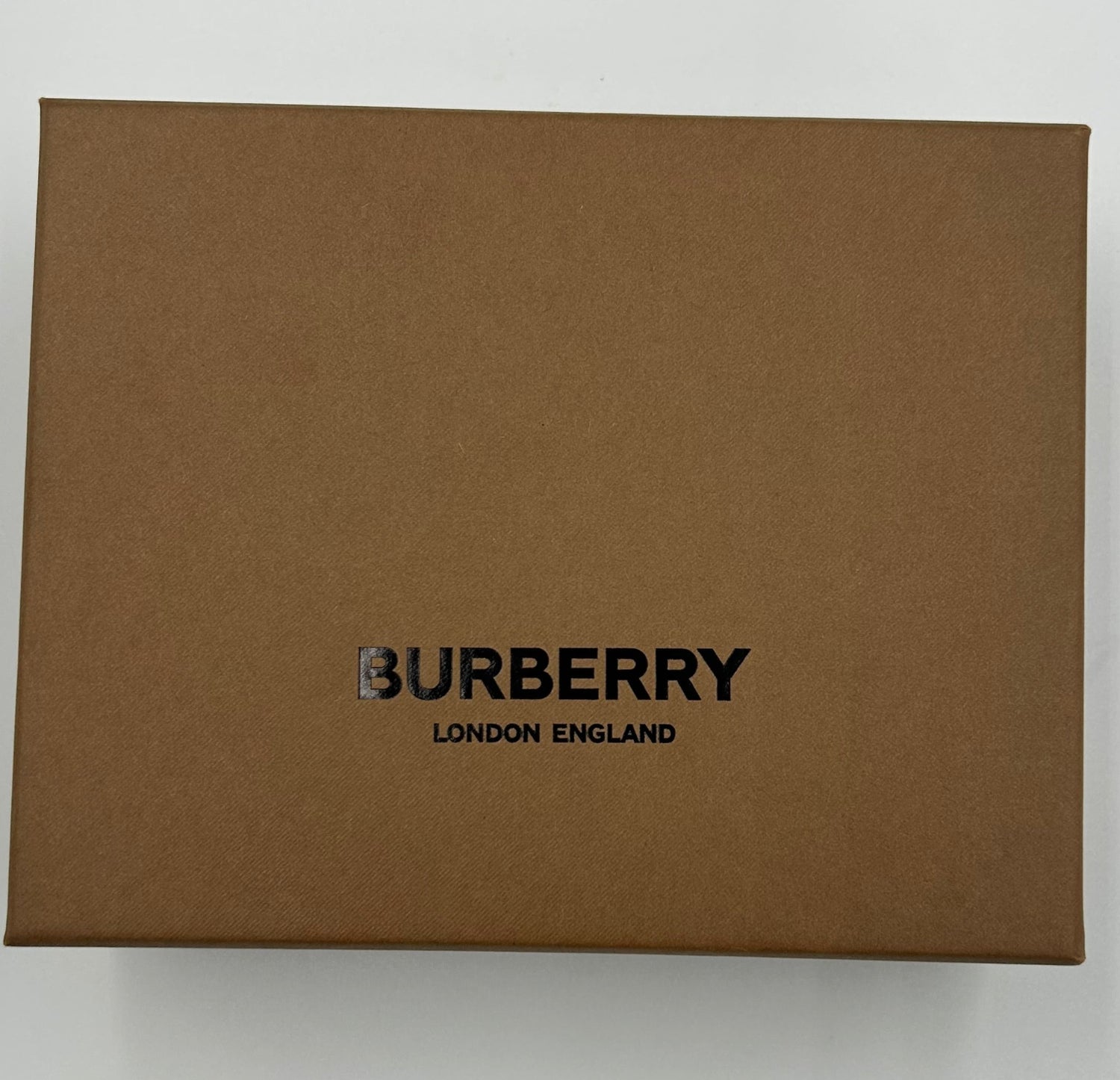 Burberry Nova Check Compact Wallet Brown Leather Buckle Coin Purse w/ Box