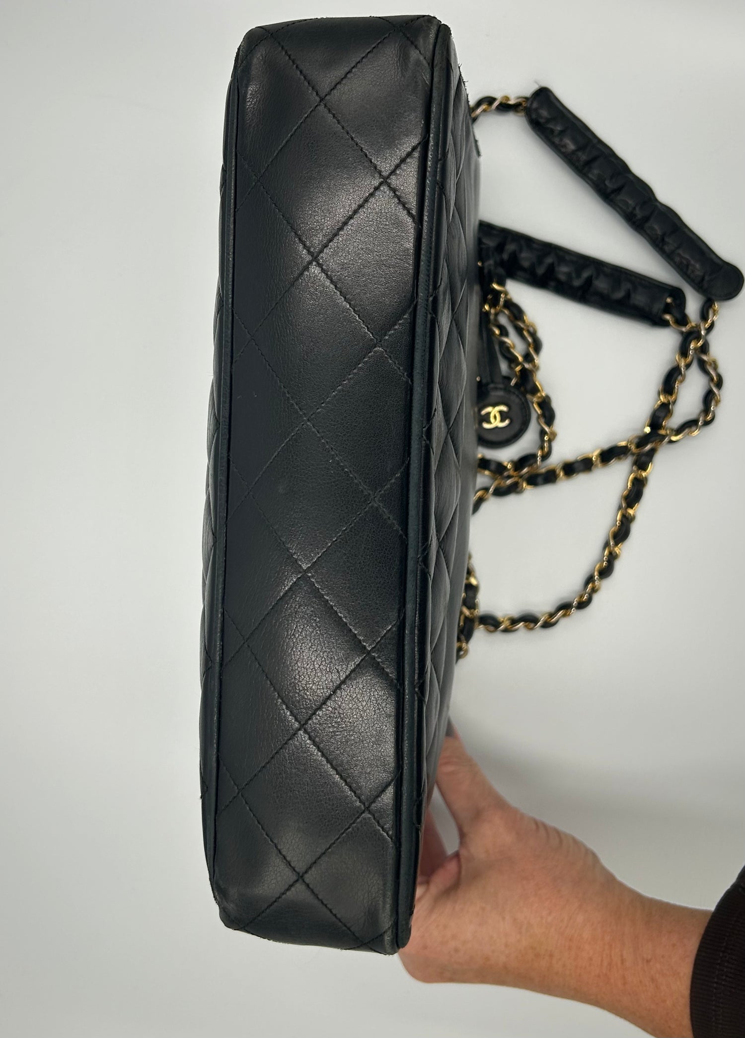 Authentic Vintage Chanel Leather  handbag