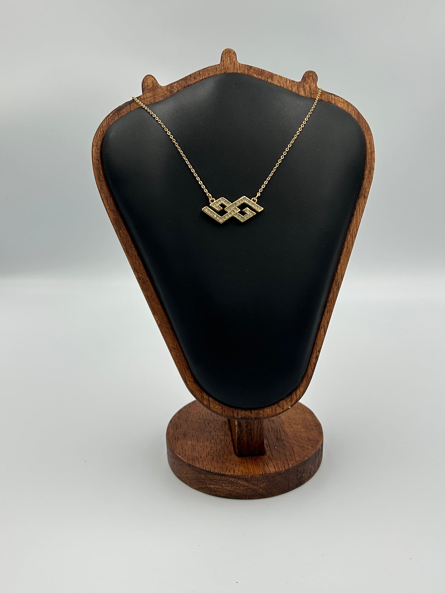 Givenchy Gold-Tone Geometric Chain Pendant Necklace