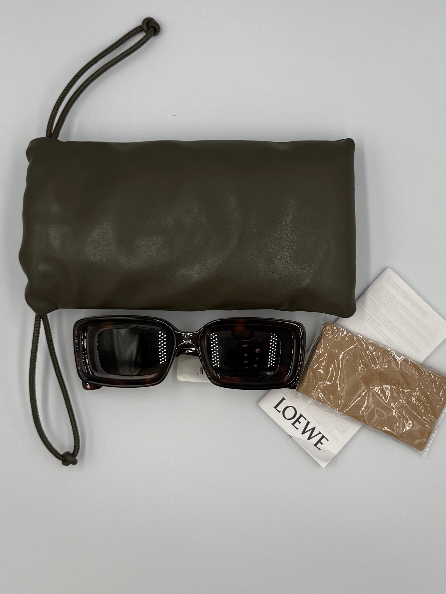 Loewe 52mm Tortoise Brown Oversized Sunglasses