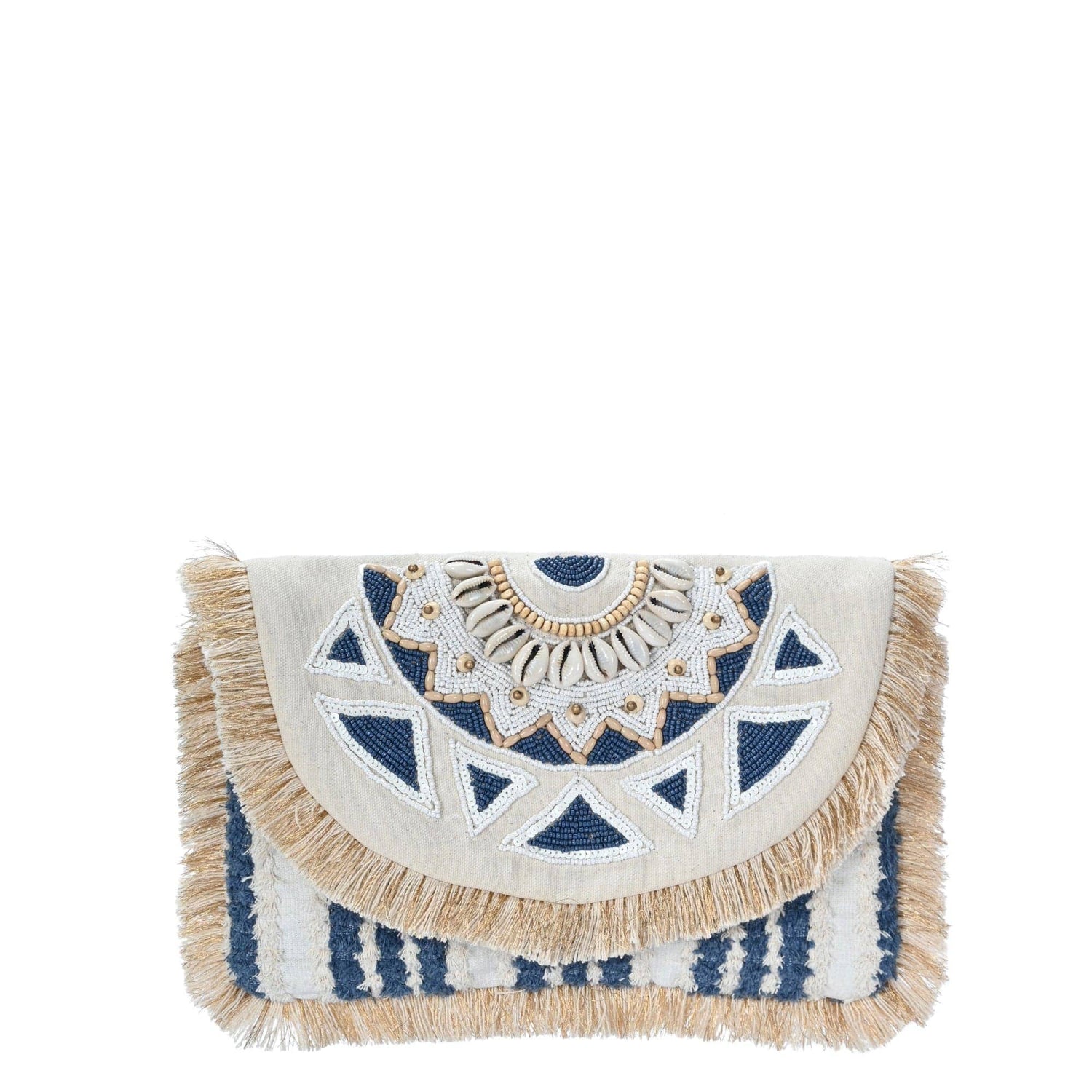 Shells&Beads-Work Fringe over Clutch