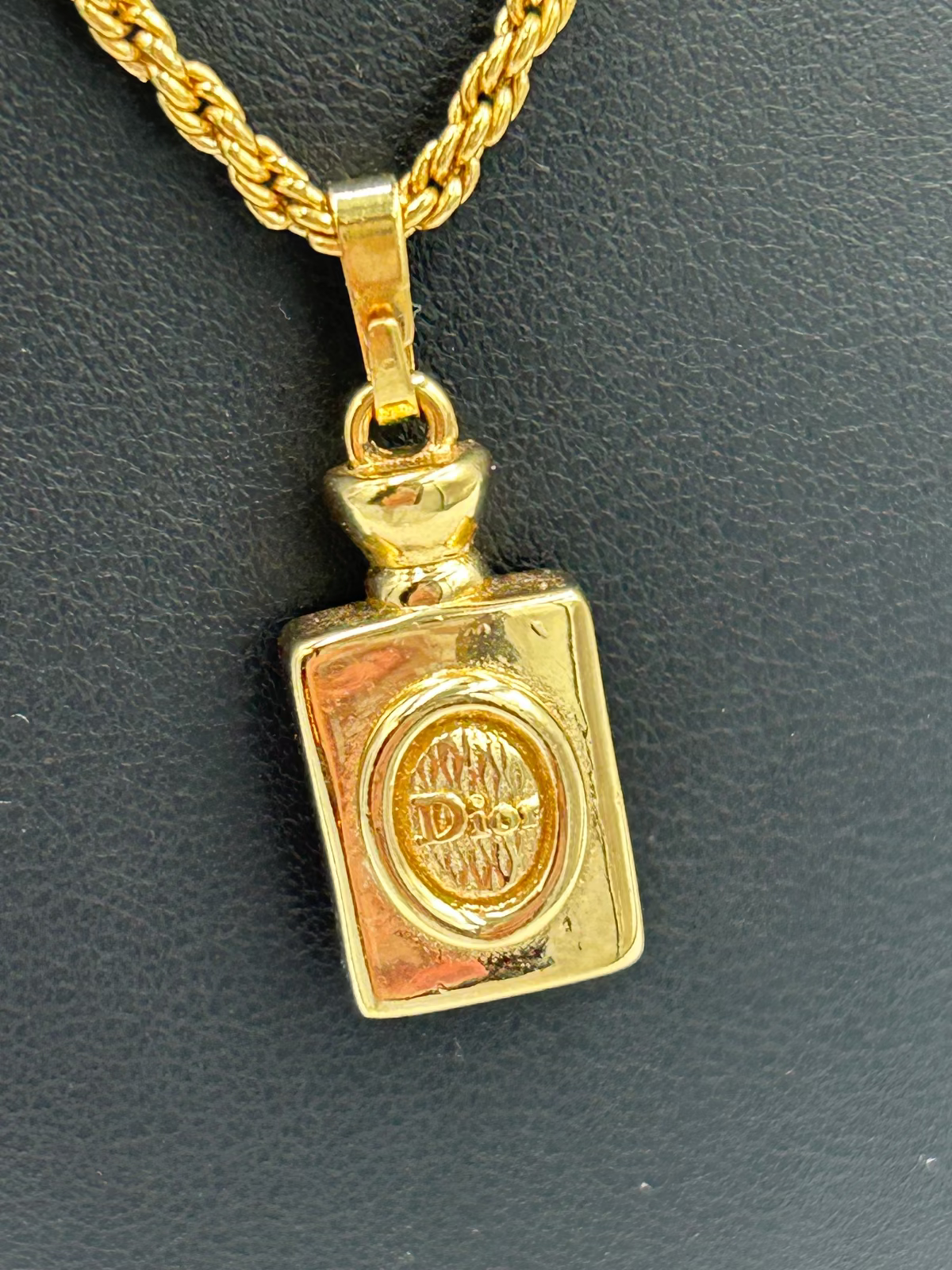 Christian Dior Perfume Bottle Necklace