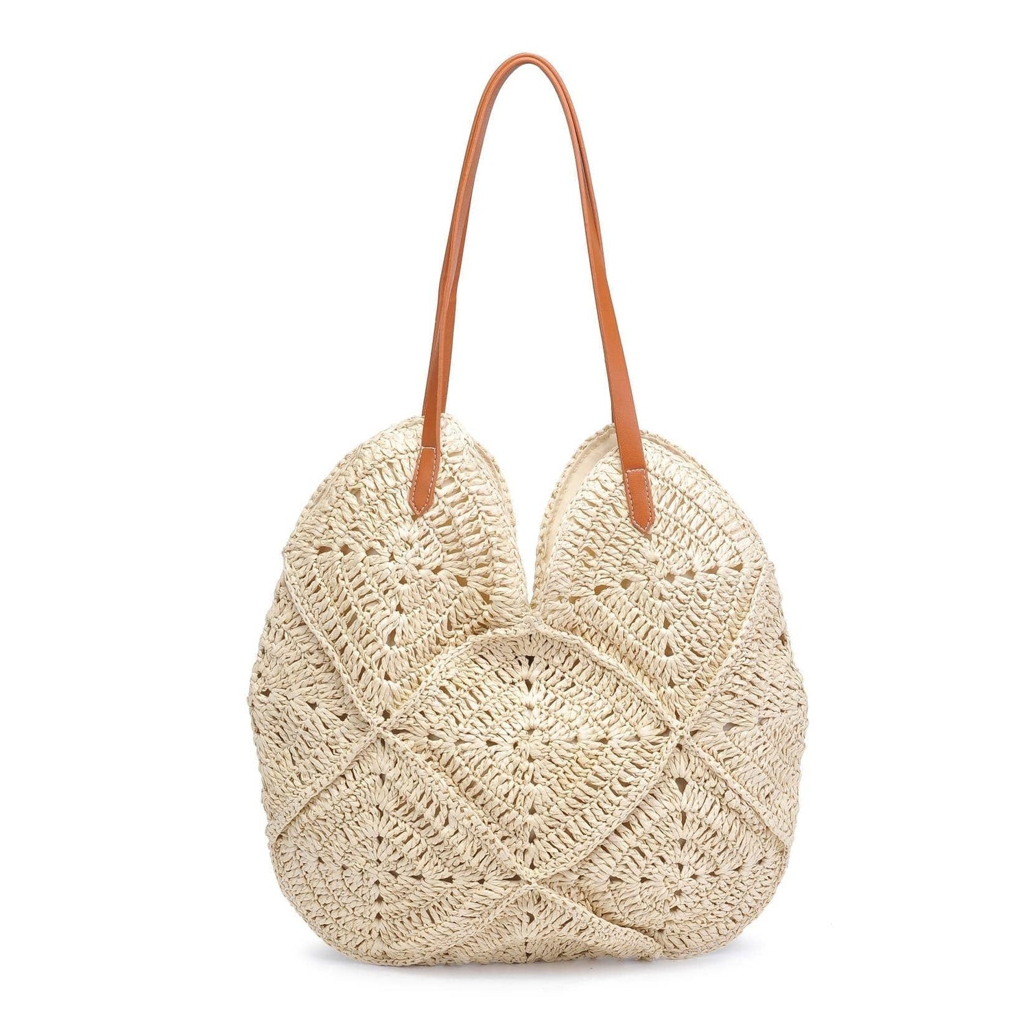 Clara Crochet Straw Tote Bag