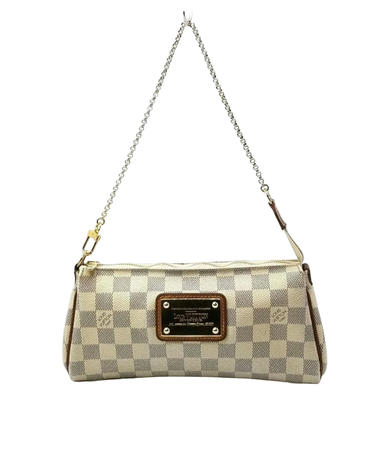 Louis Vuitton Eva Clutch in Damier Azur canvas