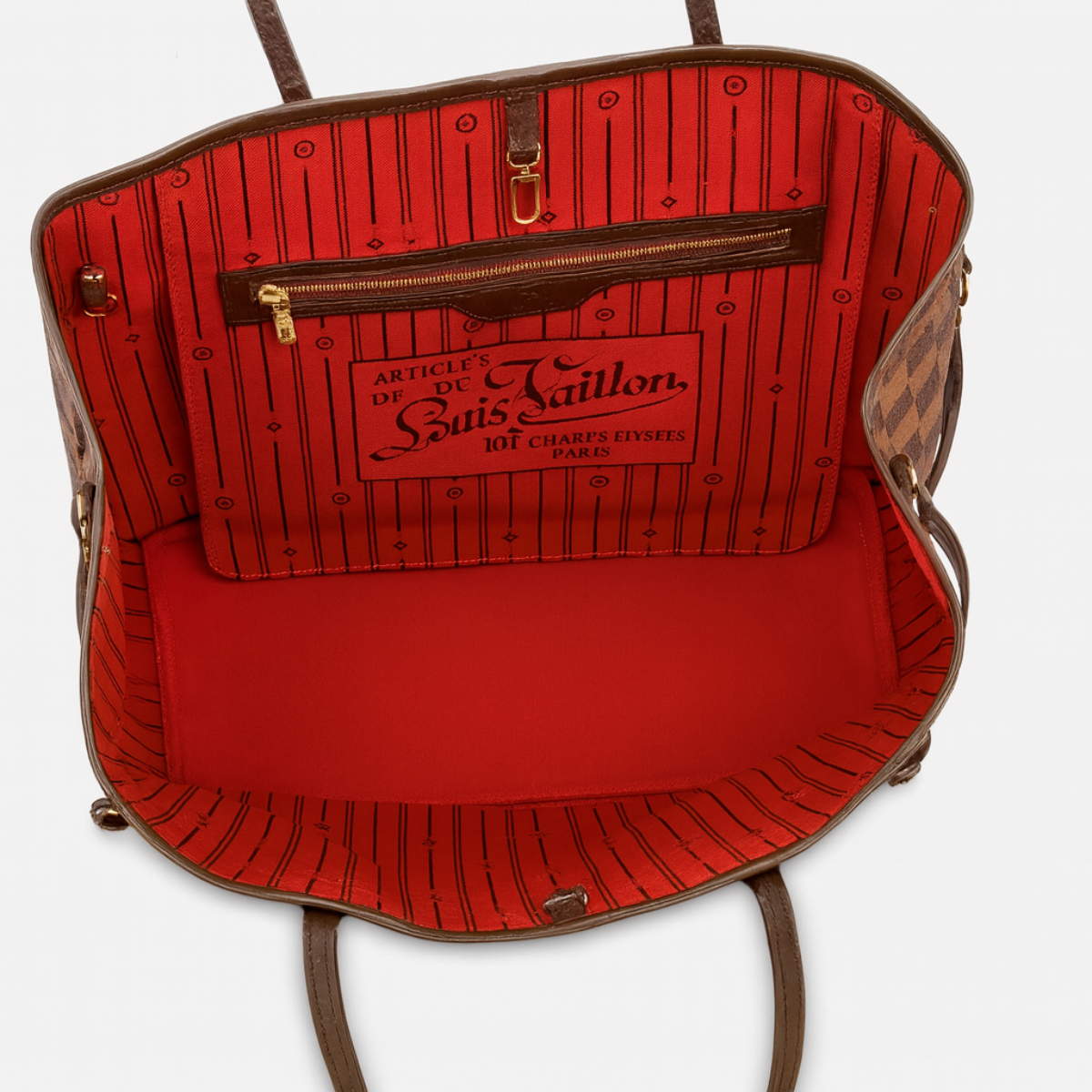 Louis Vuitton Neverfull GM Damier Ebene Tote