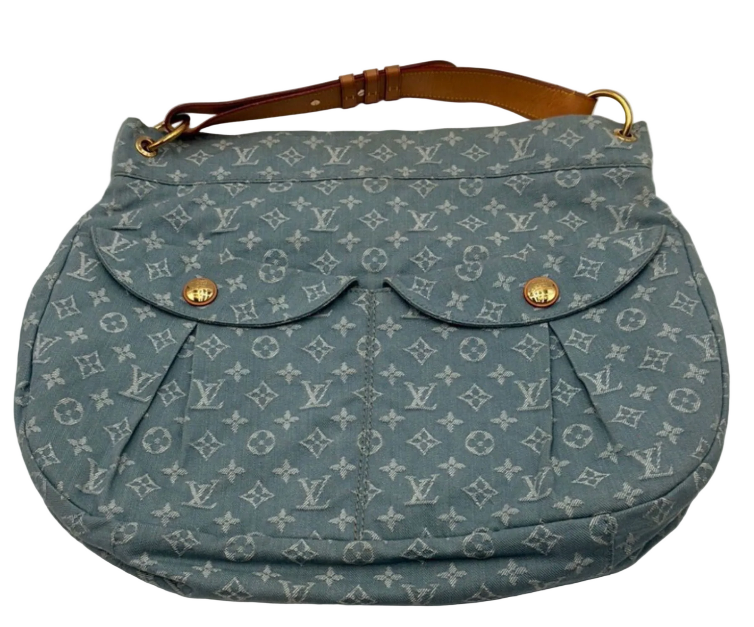 Louis Vuitton Monogram Denim Hobo Shoulder Bag — Blue (2006, Made in Italy)