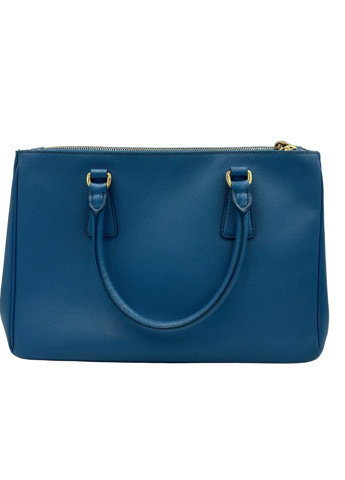 Prada Saffiano Medium Galleria Double Zip Tote with strap and COA