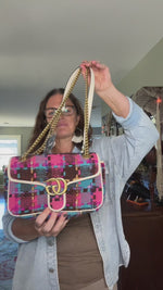 gucci marmont multicolor tweed shoulder bag video